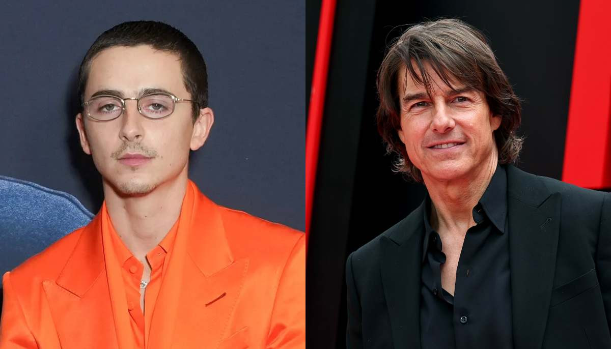 Timothee Chalamet goes viral after Tom Cruise inspired stunt