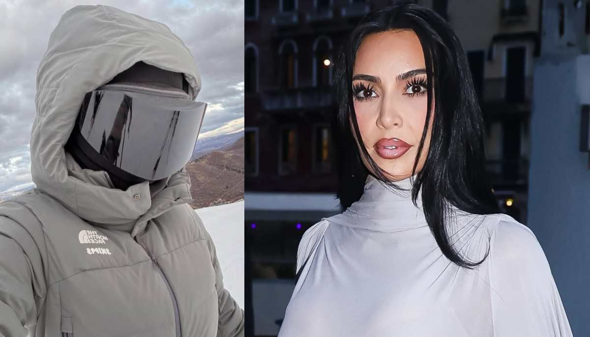 Kim Kardashian celebrates holiday season in chic gear