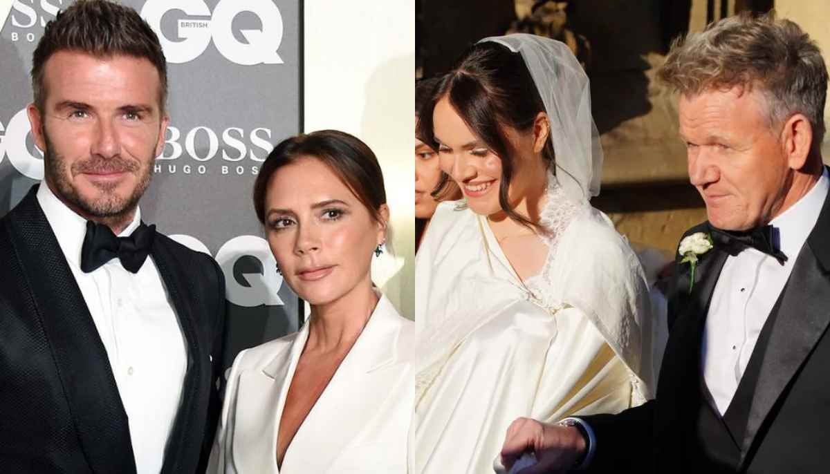 David, Victoria Beckham steal spotlight at Gordon Ramsay daughter's nuptials