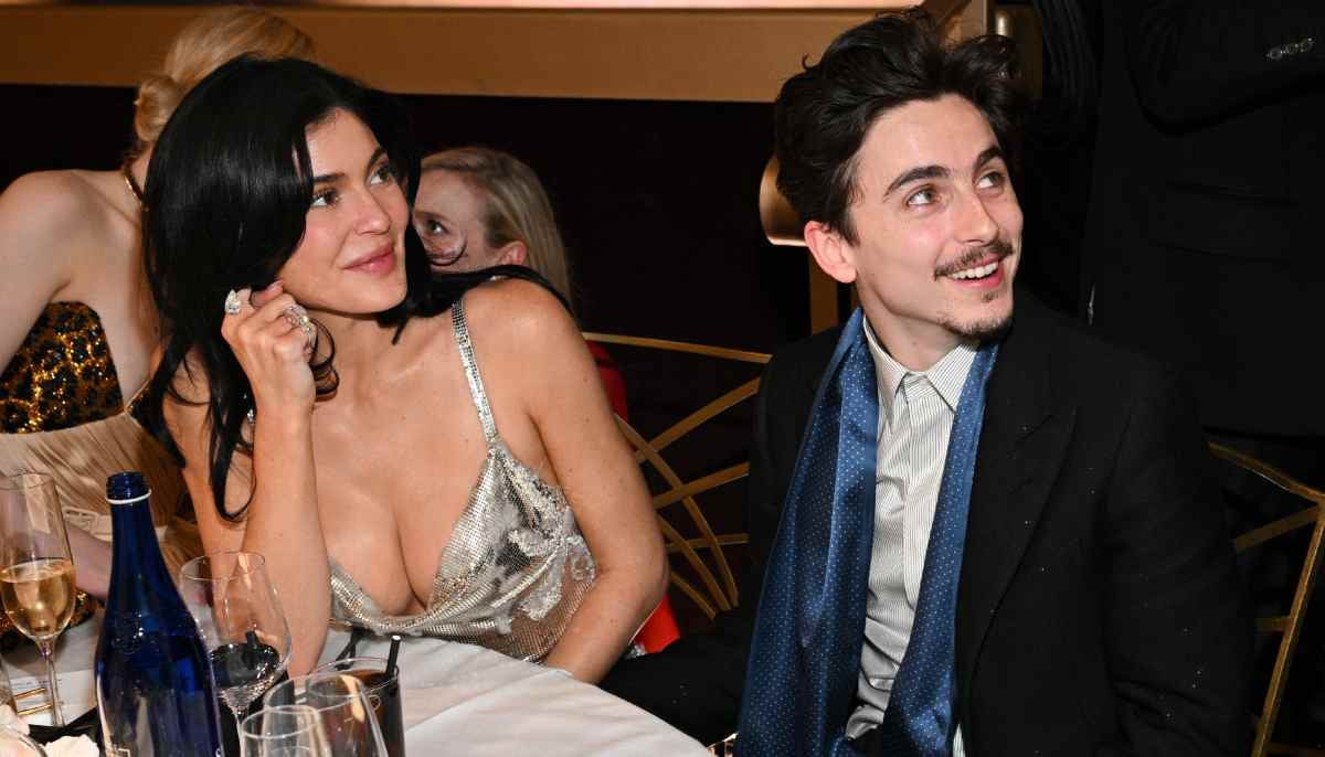 Kylie Jenner promotes Timothee's 'Marty Supreme' with signature move