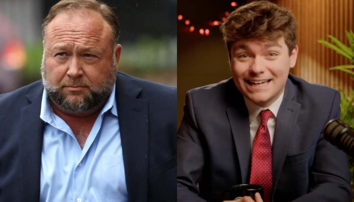 Alex Jones’ bizarre marriage proposal to Nick Fuentes sparks hilarious reactions