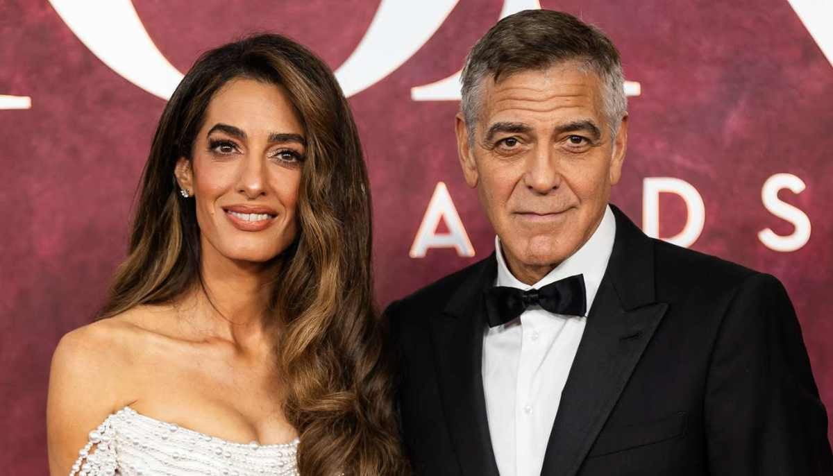 George, Amal Clooney serve major couple goals in Milan