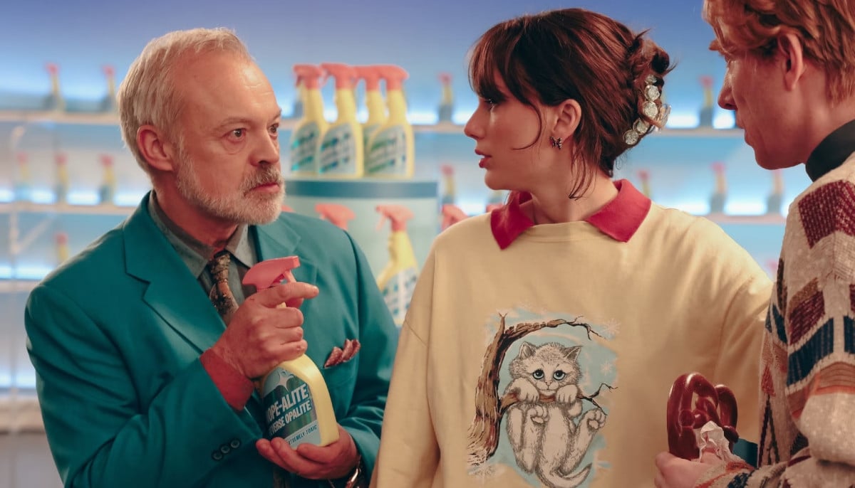 Graham Norton shares how Taylor Swift ‘Opalite’ video came together 