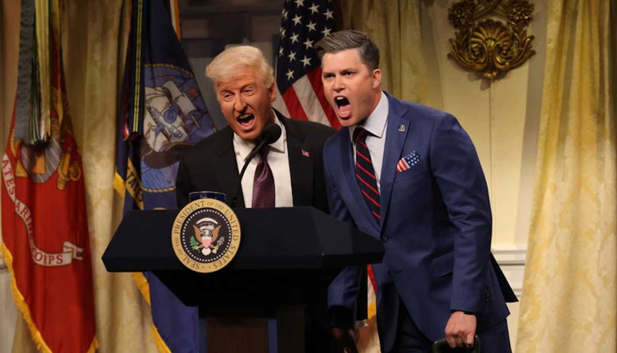 SNL’s Trump defends himself, explains U.S. war with Iran