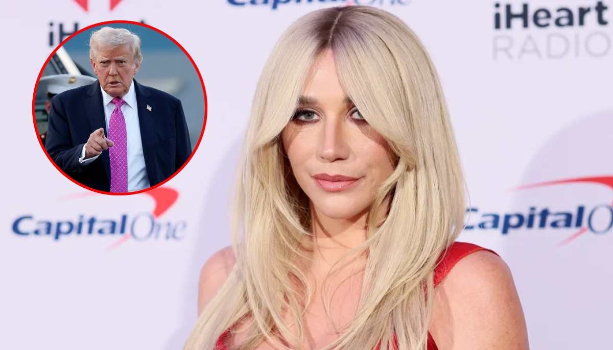 Kesha diverts attention to Donald Trump after White House use of 'Blow'