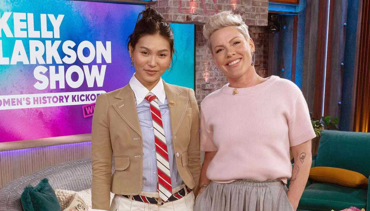 Pink reacts to Olympic snowboarder Chloe Kim’s embarrassing moment