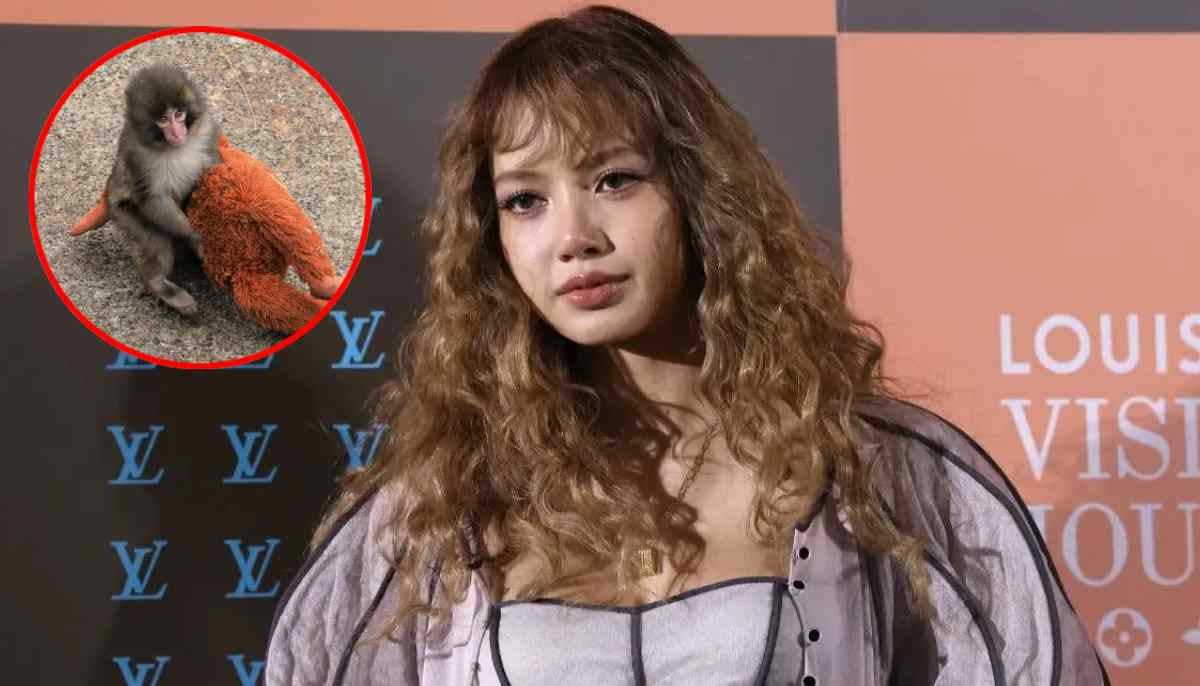 BLACKPINK Lisa 'bonds' with monkey Punch in latest outing