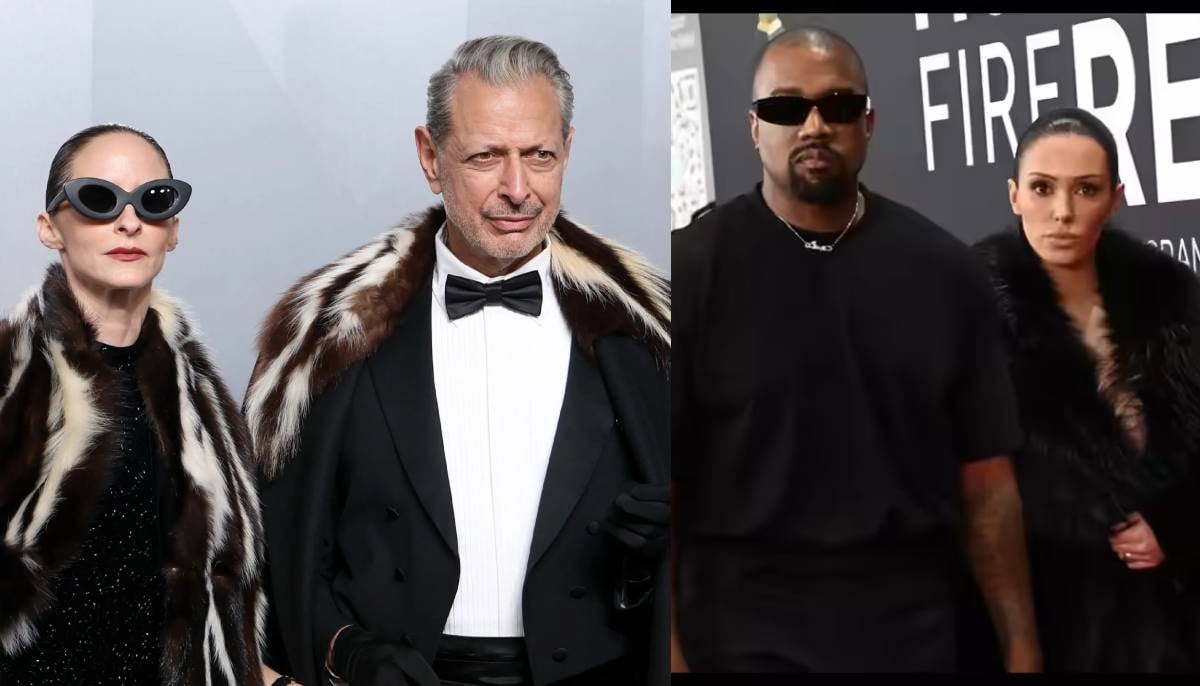Jeff Goldblum, Emilie Livingston channels Kanye West, wife, Bianca at Oscars