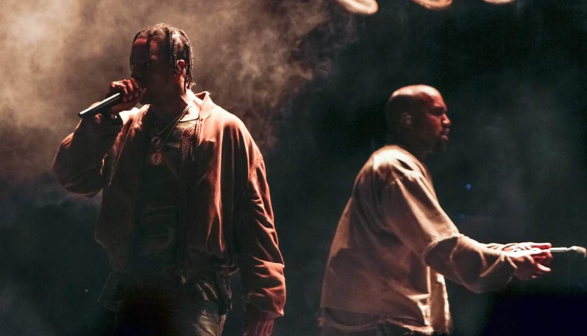 Kanye West, Travis Scott share exclusive behind the scenes from 'Father'