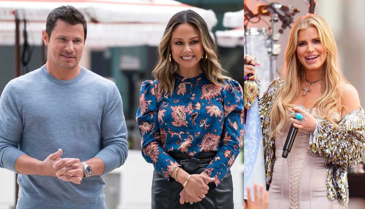 Jessica Simpson runs into ex Nick Lachey and his wife Vanessa 