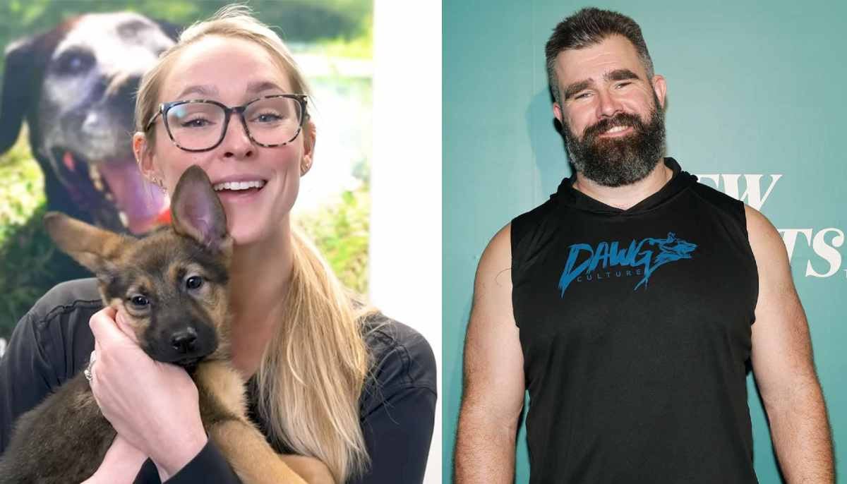 Inside Jason and Kylie Kelce's public battle over German shepherd's name
