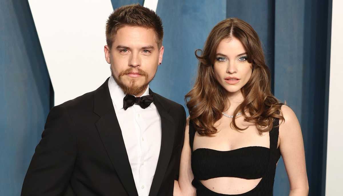 Dylan Sprouse protects Barbara Palvin from trespasser at home