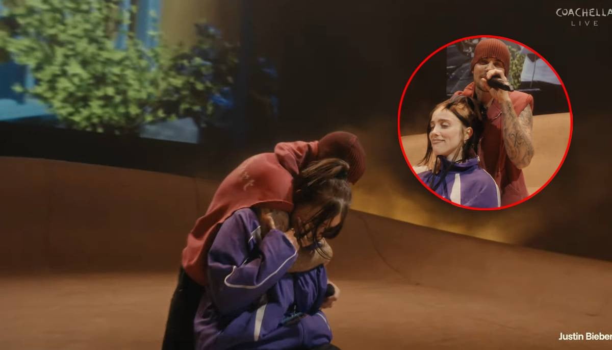 Billie Eilish 'fan girl' moment with Justin Bieber divides fans