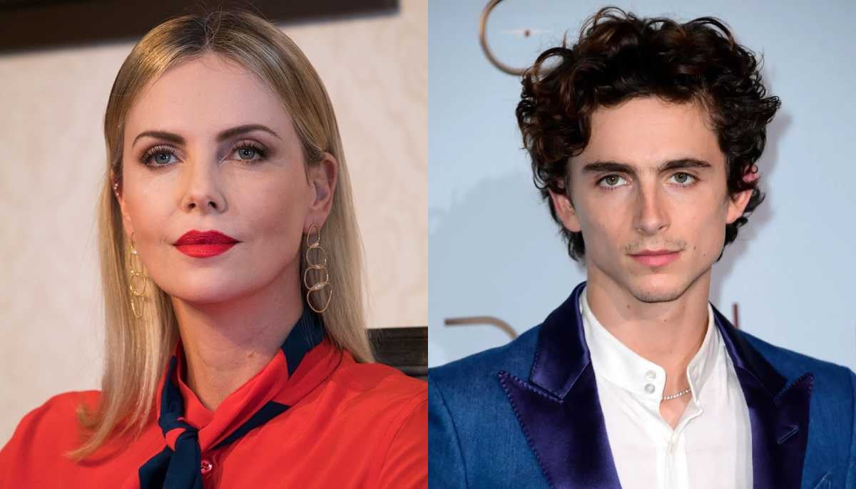 Charlize Theron reacts after viral Timothée Chalamet AI remarks