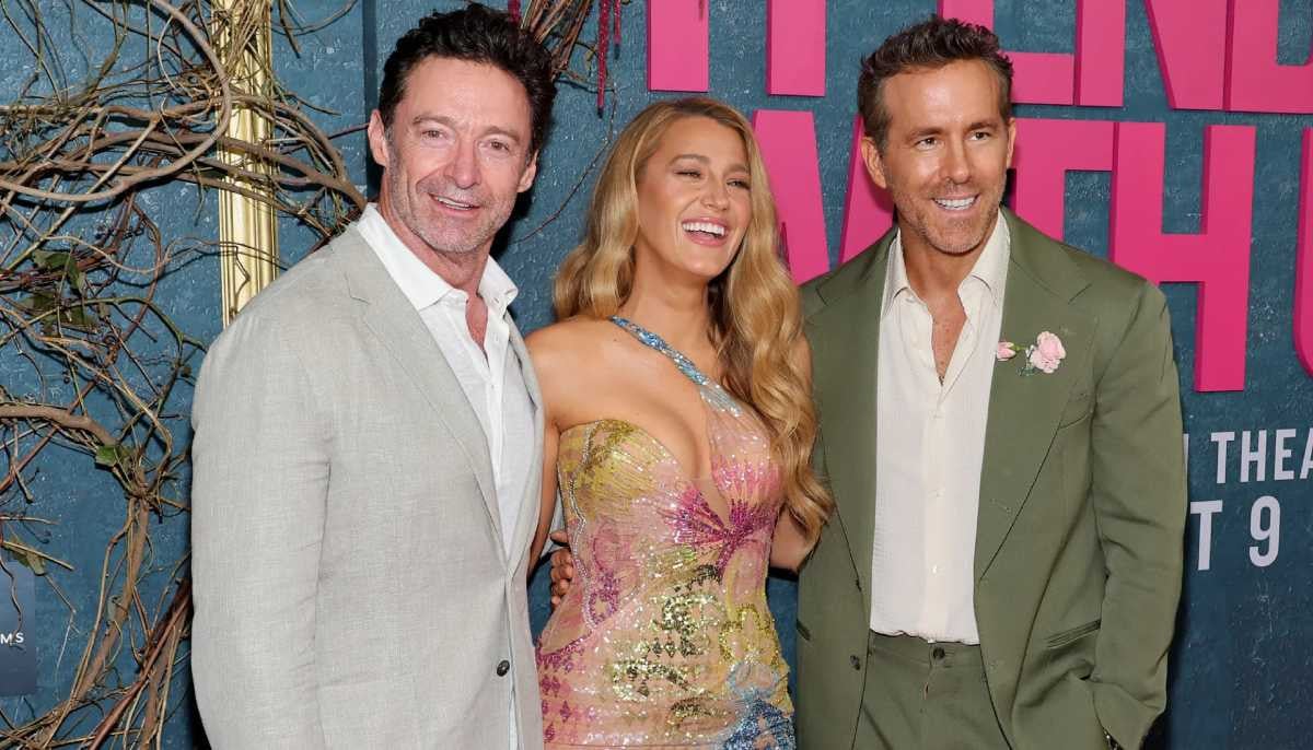 Hugh Jackman recalls thinking of Ryan Reynolds while helping Blake Lively