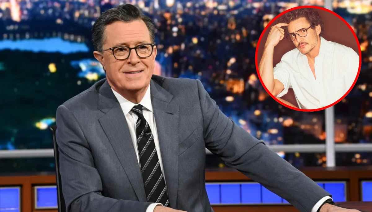 Pedro Pascal, Stephen Colbert hop on bizarre trend ahead of final episode