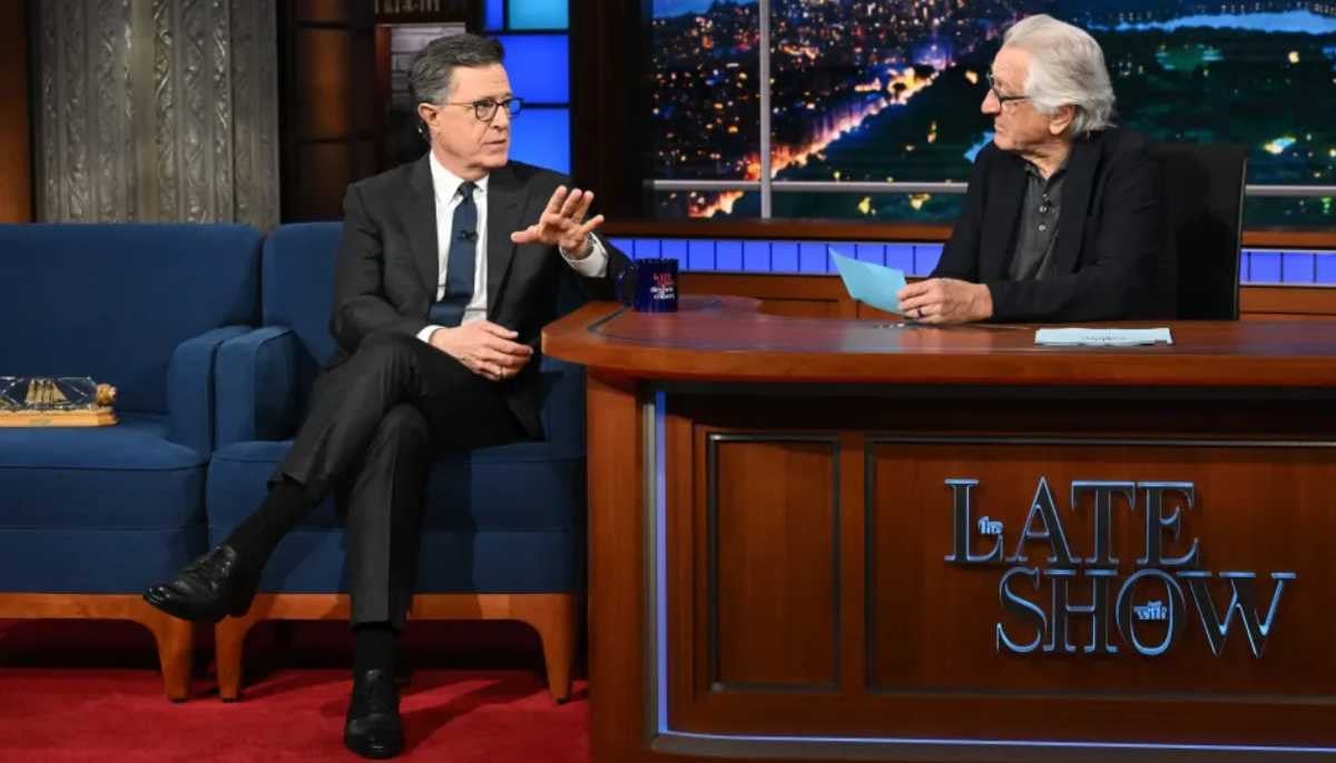 Robert De Niro makes Epstein files joke with Stephen Colbert