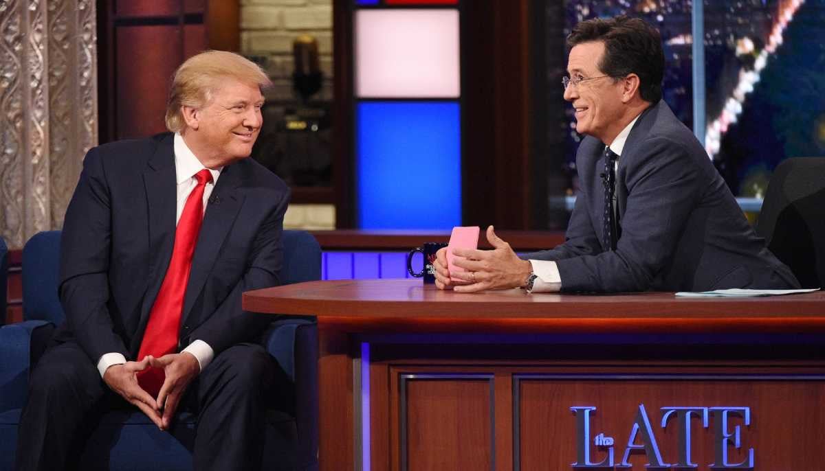 Trump mocks Stephen Colbert's exit with AI video after show cancellation