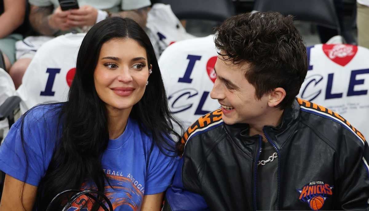 Timothee Chalamet, Kylie Jenner match in Knicks blue for courtside date