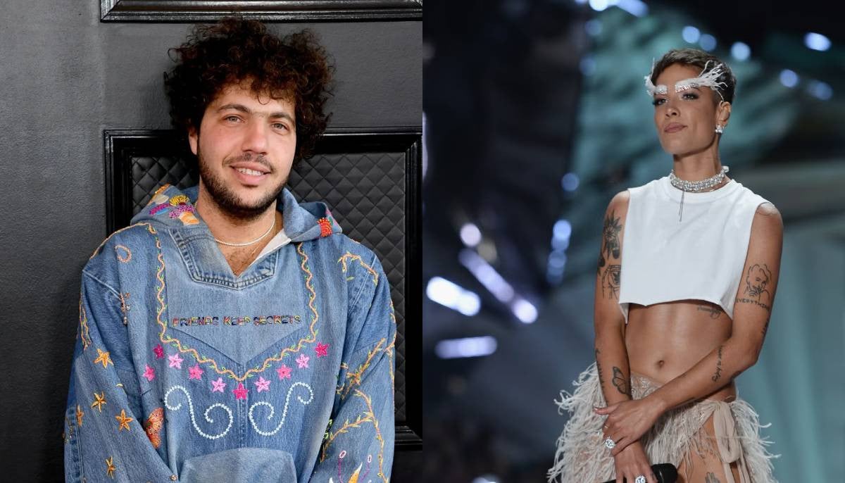 Halsey turns painter on Benny Blanco's new show