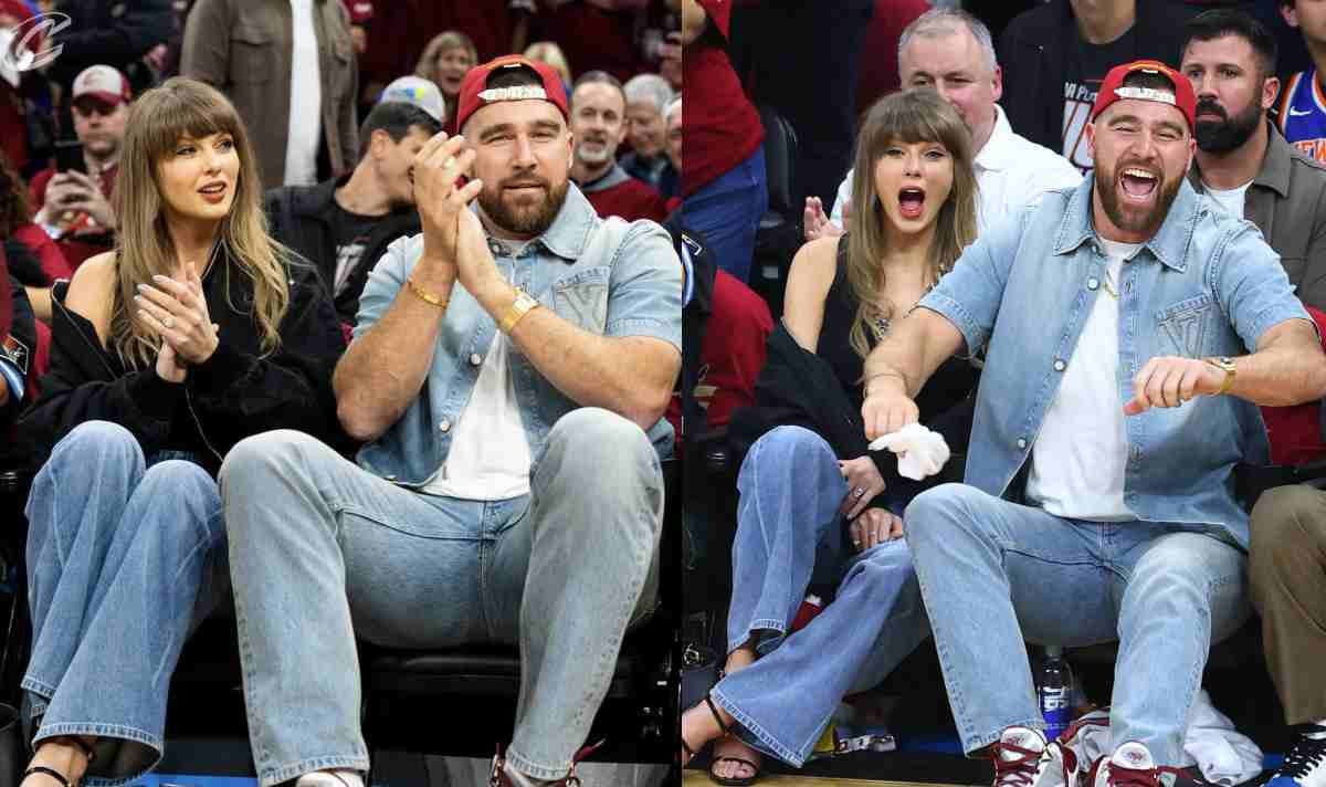 Travis Kelce speaks on NBA outing with Taylor Swift