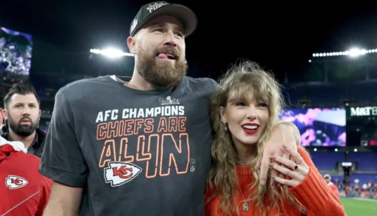 Travis Kelce gives nod to 'future wife' Taylor Swift on boys night