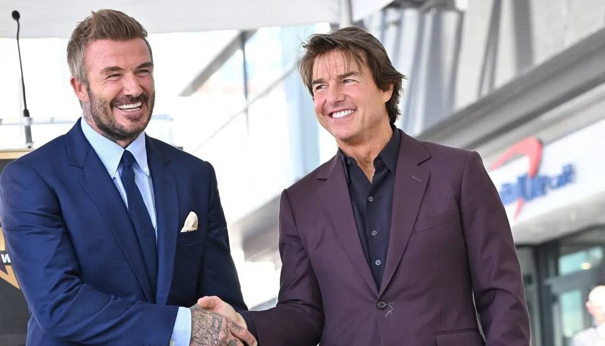 David Beckham’s playing cupid for Tom Cruise?