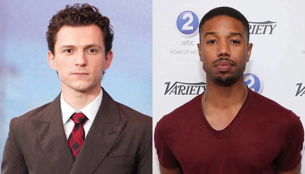 Tom Holland, Michael B. Jordan bond at LA premiere of new Marvel movie