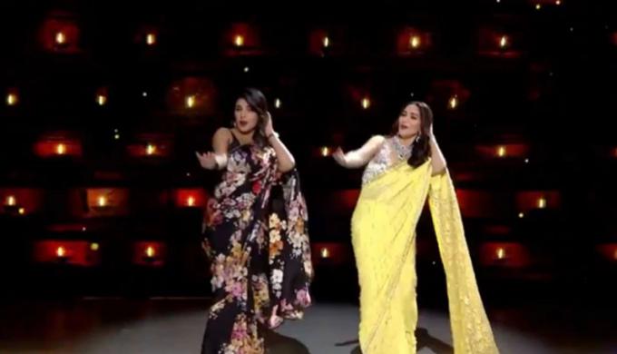 Madhuri Dixit dances with Priyanka Chopra on song ‘Pinga G Pori’, shares video on birthday
