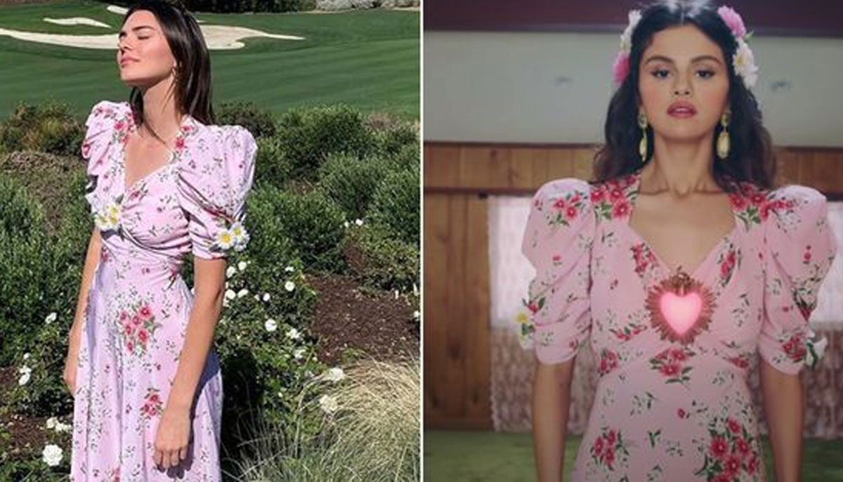 Was Kendall Jenner S Easter Outfit Inspired By Selena Gomez S De Una Vez