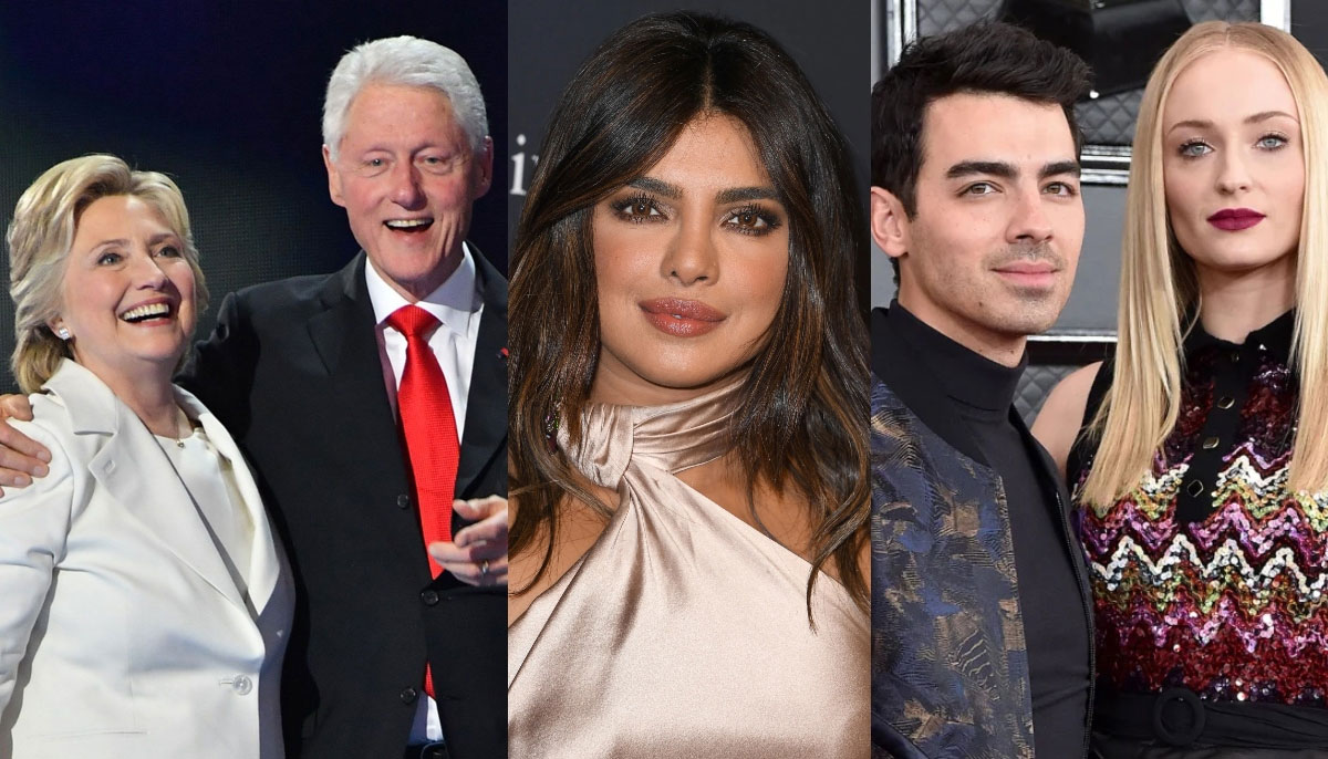 Bill And Hilary Clinton Meet Sophie Turner And Joe Jonas At Priyanka 