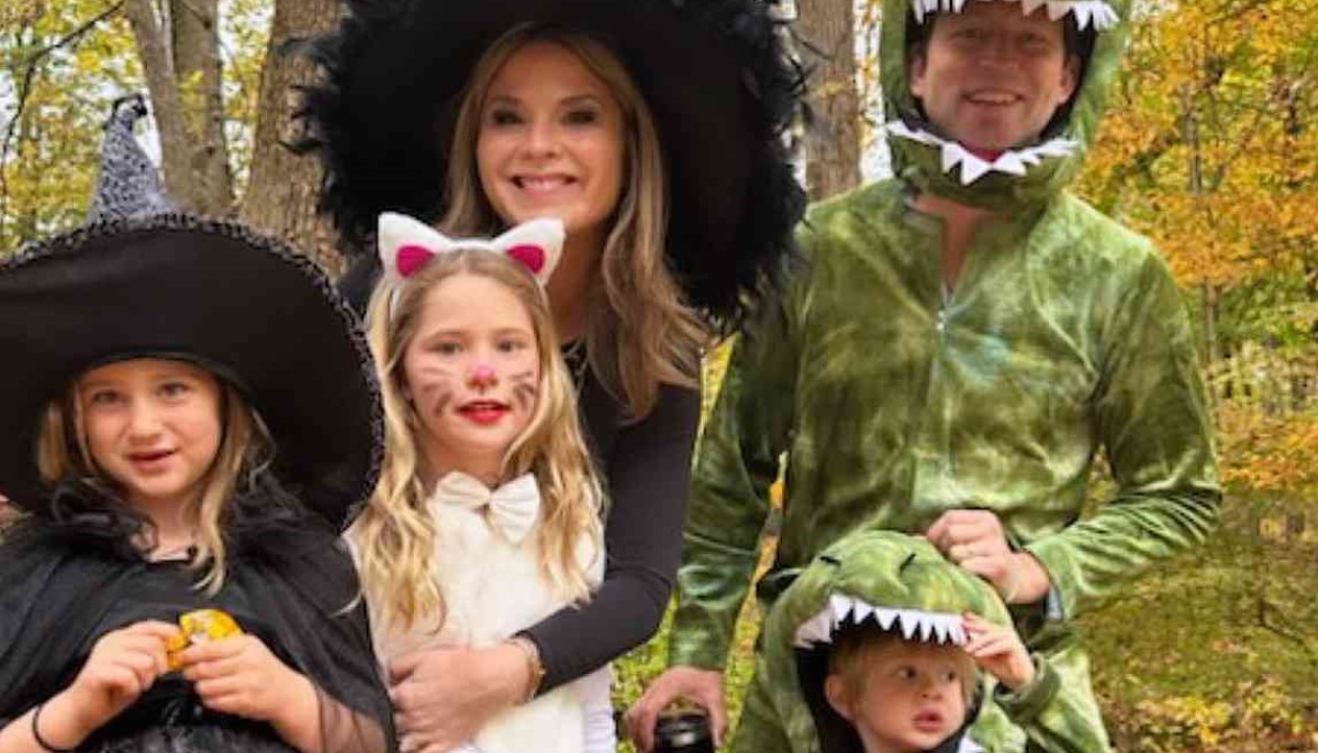 Jenna Bush Hager Dresses as Witch for Halloween and poses with Family