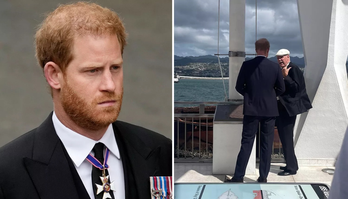 Prince Harry pays respectful visit to Pearl Harbor on Veterans day