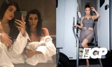 Kourtney Kardashian strips off with Kylie Jenner and showing her 'real body'