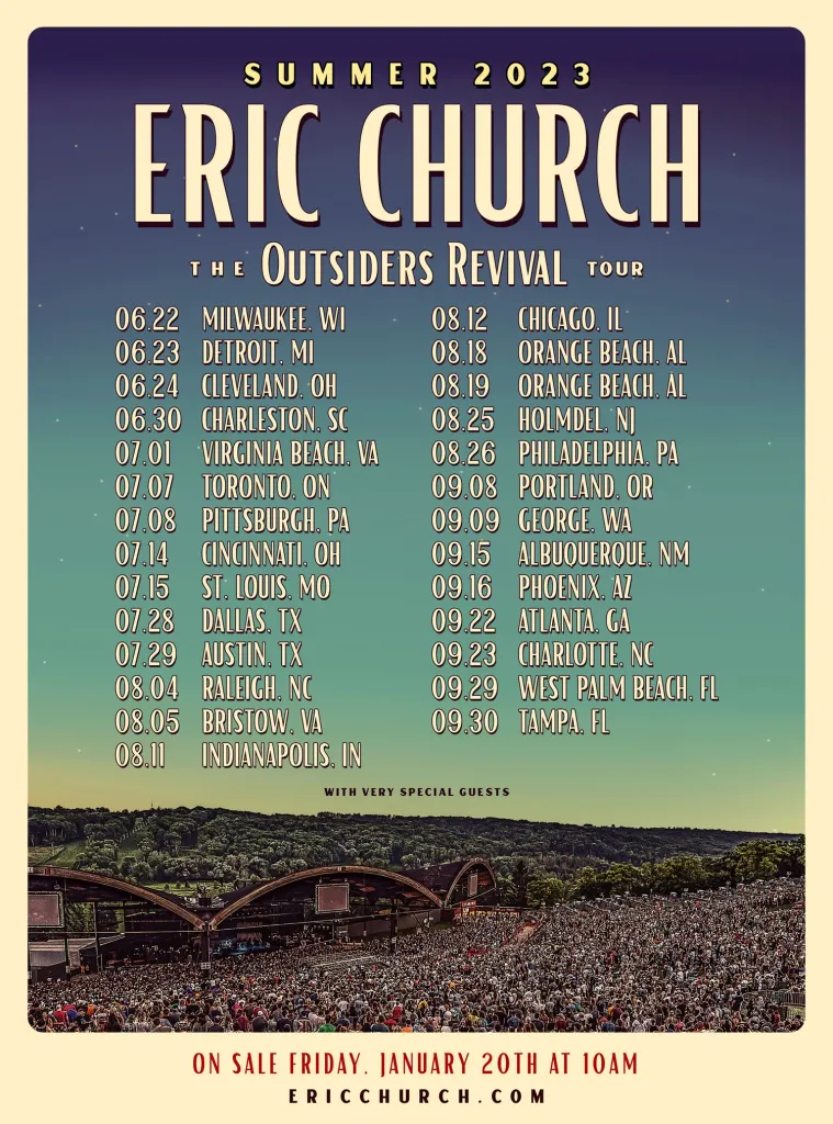 Eric Church announces Outsiders Revival Tour Dates, tickets + more