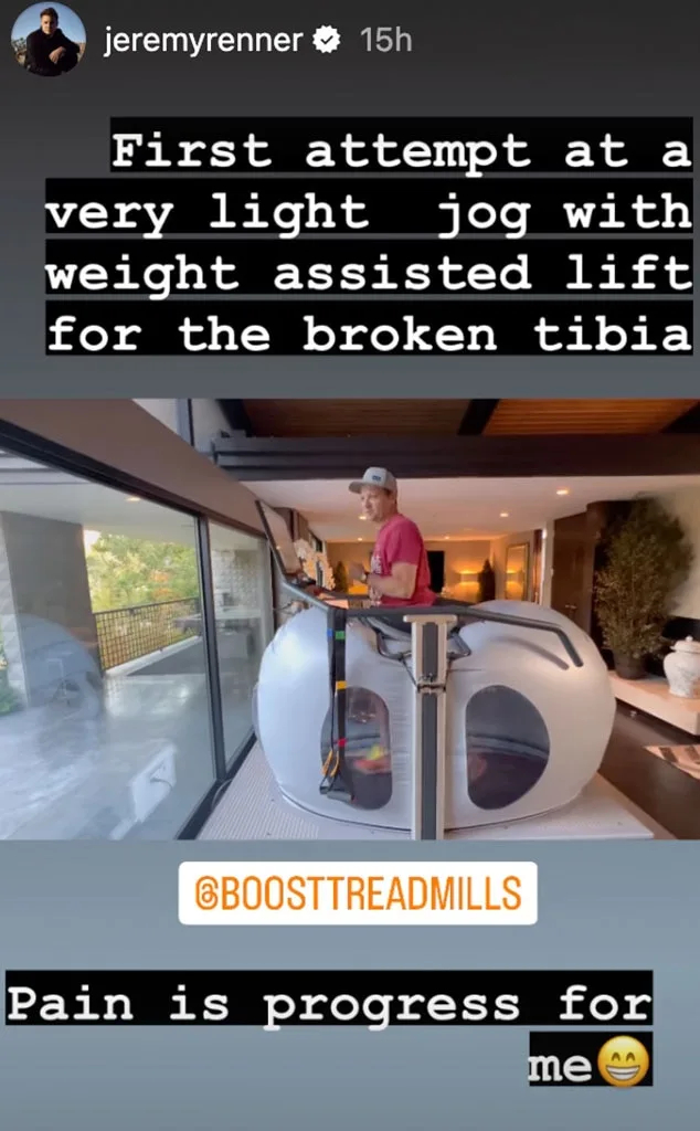 Jeremy Renner achieves major milestone in snow plow accident recovery