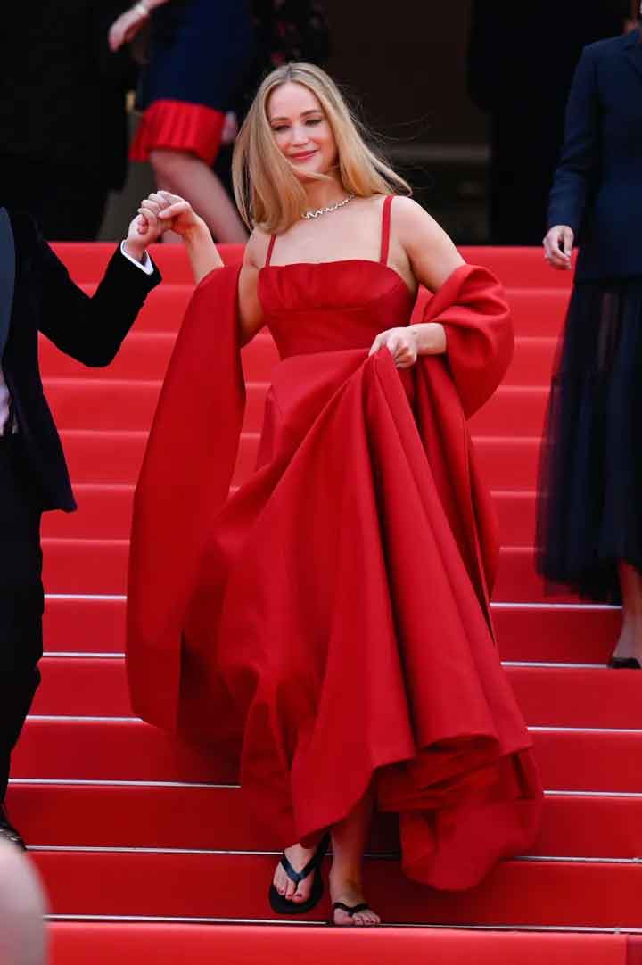 Jennifer Lawrence turns heads at Cannes with anomalous article choice: See