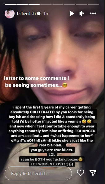 Billie Eilish goes off on expletive-filled rant against trolls judging her dressing