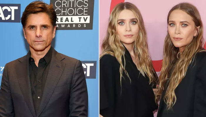 John Stamos initial reaction to Mary-Kate and Ashley Olsens.