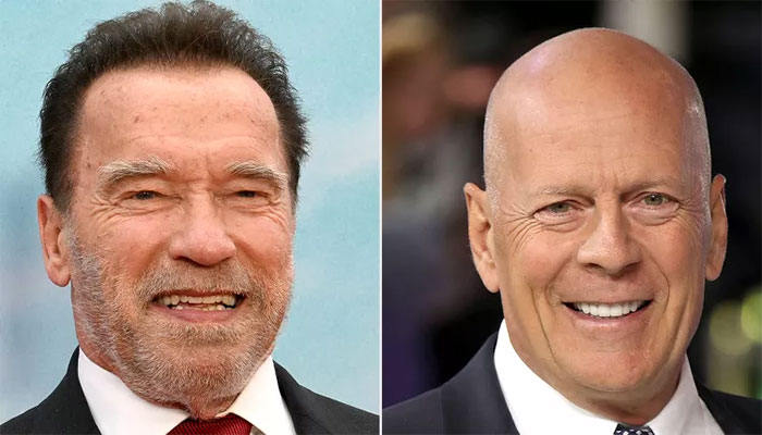Arnold Schwarzenegger applauds Bruce Willis exit from Hollywood.