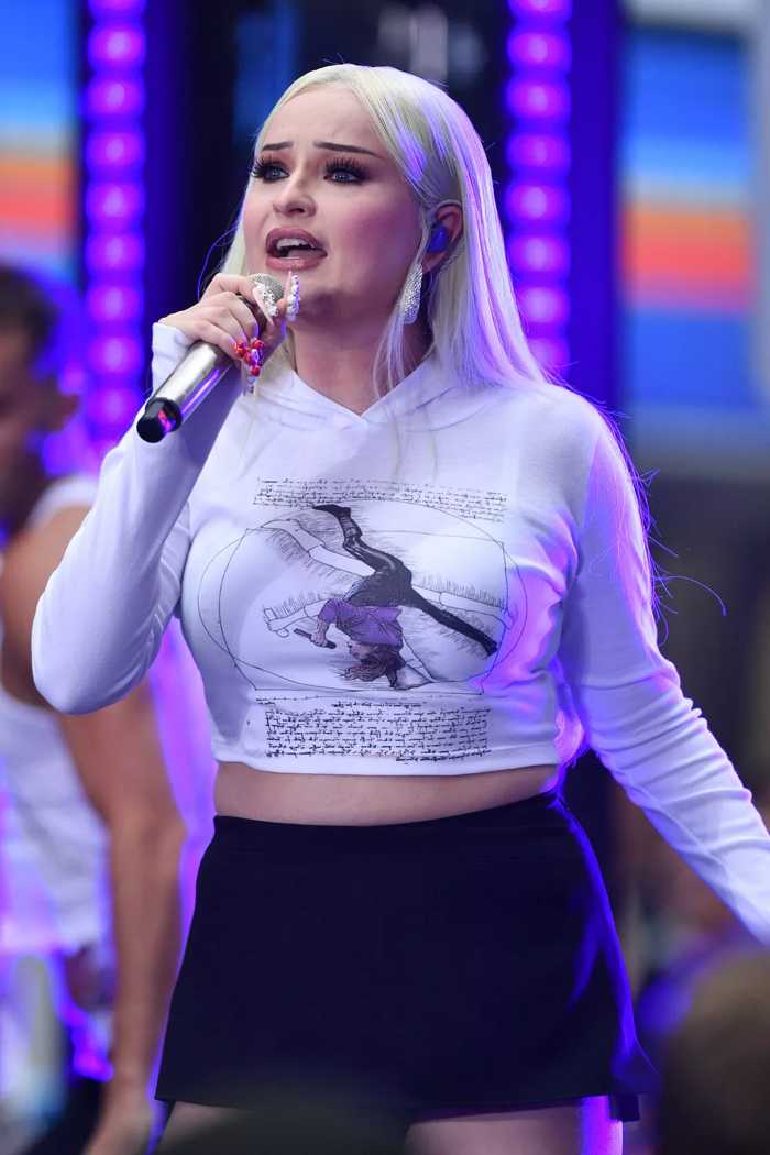 Kim Petras pays tribute to Fergie by Wearing TShirt with Viral Cartwheel Meme