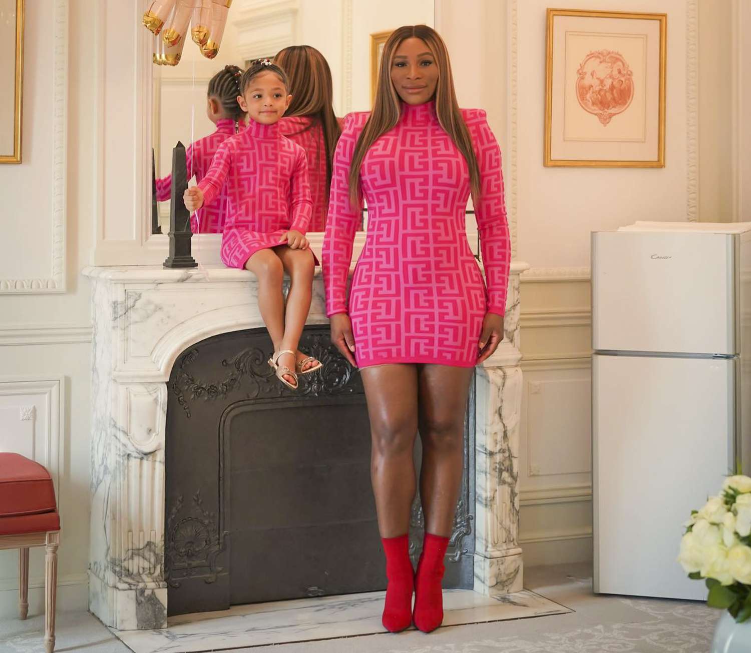 Serena Williams and her daughter Alexis