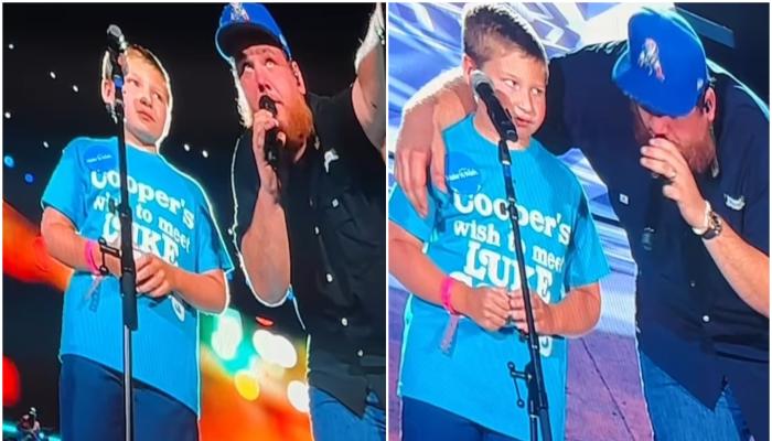 Luke Combs sings ‘Fast Car’ with 8-year-old cancer battling fan