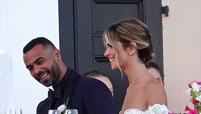 Ashley Cole and Sharon Canu seal in glamorous wedding ceremony.