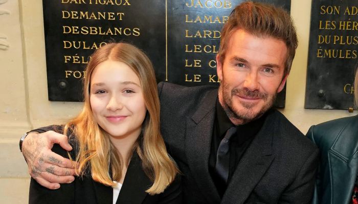 David Beckham gets dolls up by 12-year-old daughter Harper