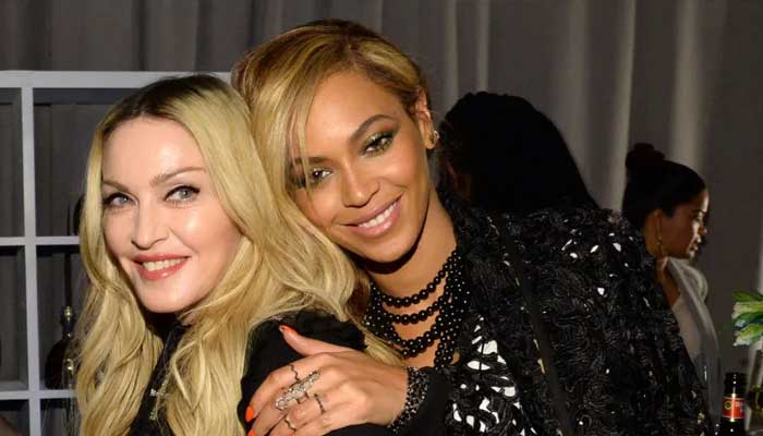 Queens unite! Madonna and Beyonce pose backstage at latters concert