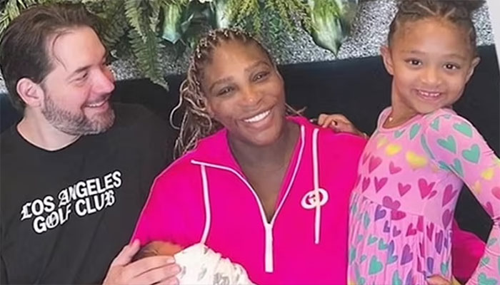 Serena Williams introduces newborn daughter Adira River Ohanian to the world.