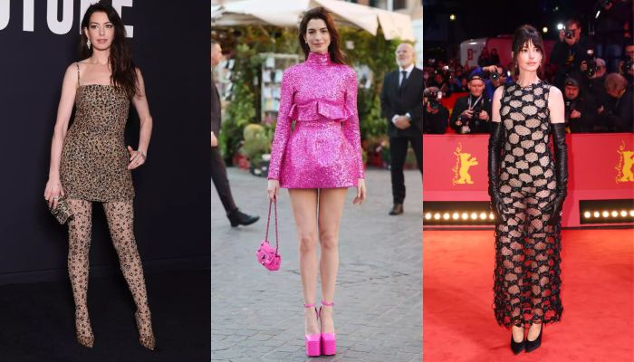 Anne Hathaway levels up her style game according to Gen Z