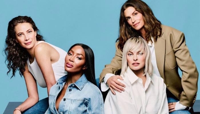 From left: Christy Turlington, Naomi Campbell, Linda Evangelista and Cindy Crawford,
