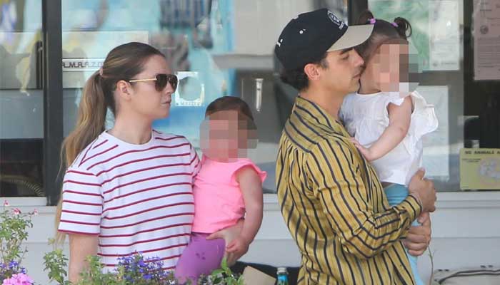 Joe Jonas with daughter Willa and Delphine